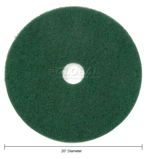 Global Industrial™ 20" Scrubbing Pad, Green, 5 Per Case - Image 3